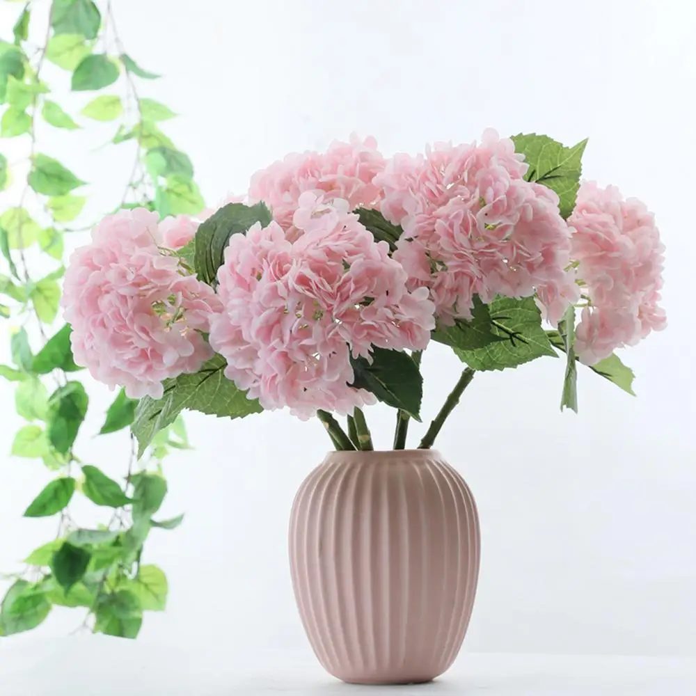Artificial Flowers Silk Hydrangea Bouque for Wedding Home Party Living Room Table Decoration Accessories