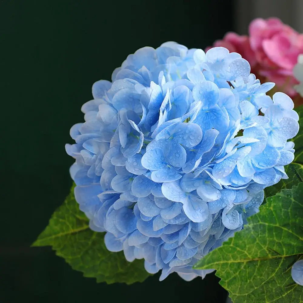 Artificial Flowers Silk Hydrangea Bouque for Wedding Home Party Living Room Table Decoration Accessories