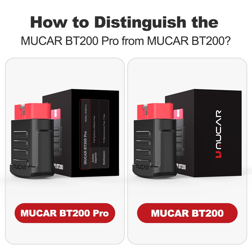 MUCAR BT200/BT200 PRO Bluetooth Car Diagnostic Tool Oil IMMO SAS 15 Reset OBD2 Scanner Auto Code Reader for Full System Diagnose