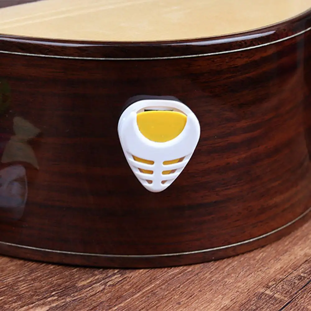 Stick-On Guitar Pick Holder Stick-On Picks Clip Case Double-Sided Tape Design Storage Tool For Electric Guitar Acoustic Guitar