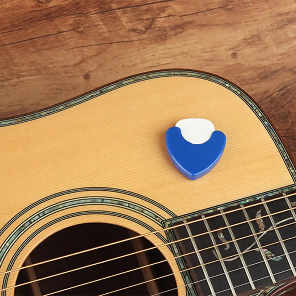 Stick-On Guitar Pick Holder Stick-On Picks Clip Case Double-Sided Tape Design Storage Tool For Electric Guitar Acoustic Guitar