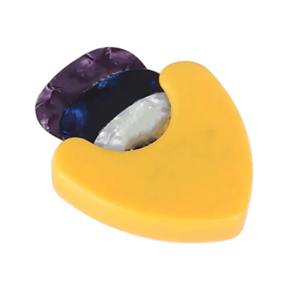 Stick-On Guitar Pick Holder Stick-On Picks Clip Case Double-Sided Tape Design Storage Tool For Electric Guitar Acoustic Guitar