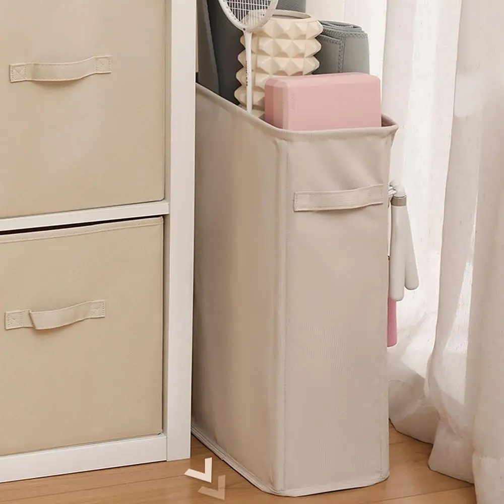 Yoga Mat Organizer Basket Corner Oxford Cloth Yoga Mat Rack Multipurpose Basket Holder with Side Pocket Washable Storage Rack