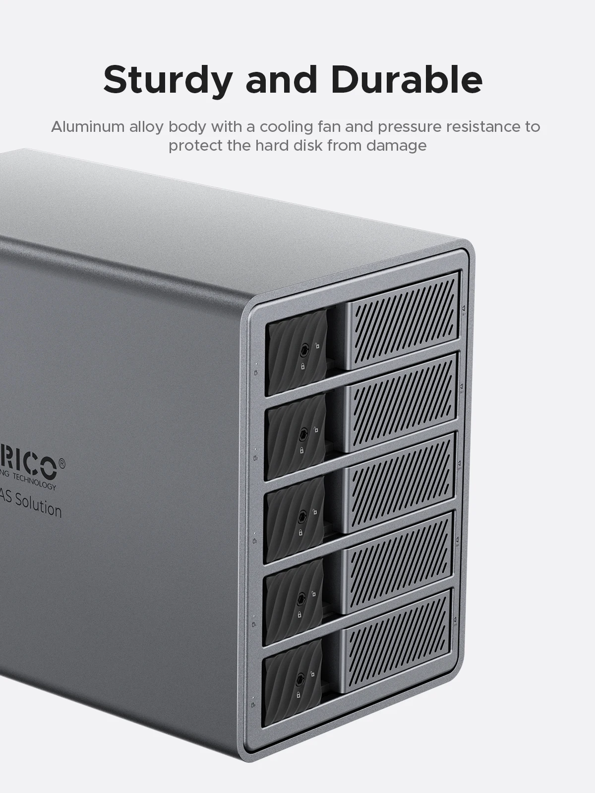 ORICO 3.5"USB3.0 5Gbps HDD Docking Station Aluminum With 150W Power Cooling Fan for Personal 5Bay DAS Solution (Standard) Series