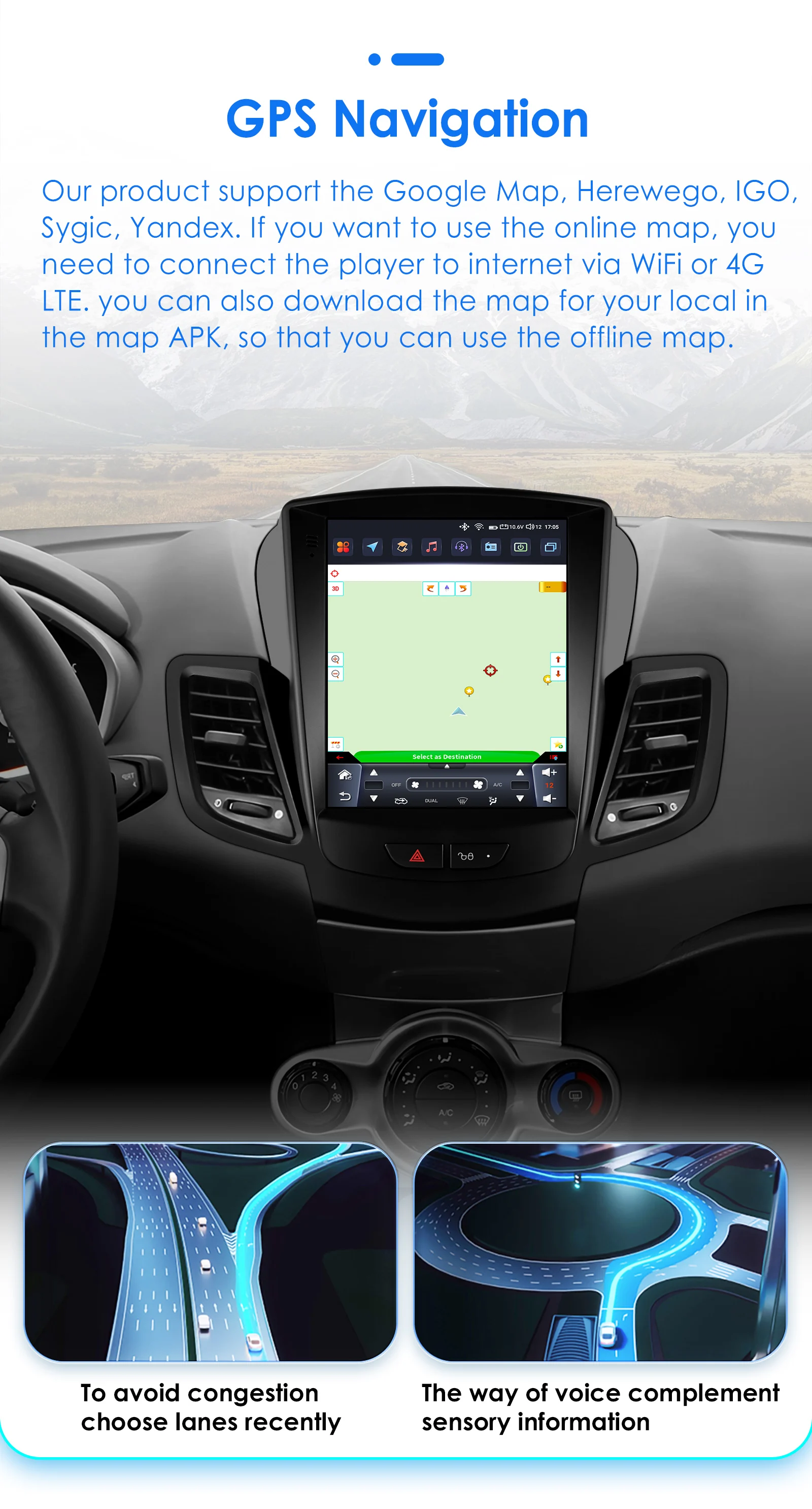 Android 13 for Ford Fiesta MK7 2009 - 2016 Car Radio Player Stereo Multimedia Automotiva Wireless Carplay 9.7 '' Vertical Screen