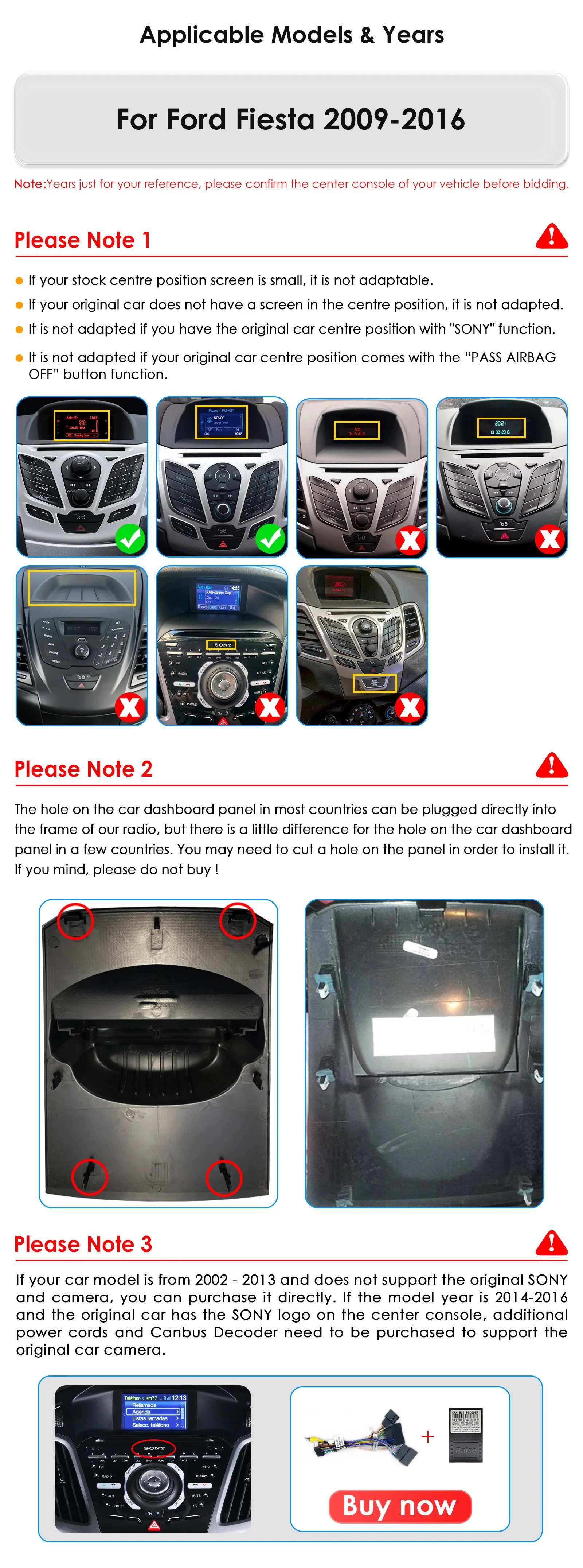 Android 13 for Ford Fiesta MK7 2009 - 2016 Car Radio Player Stereo Multimedia Automotiva Wireless Carplay 9.7 '' Vertical Screen