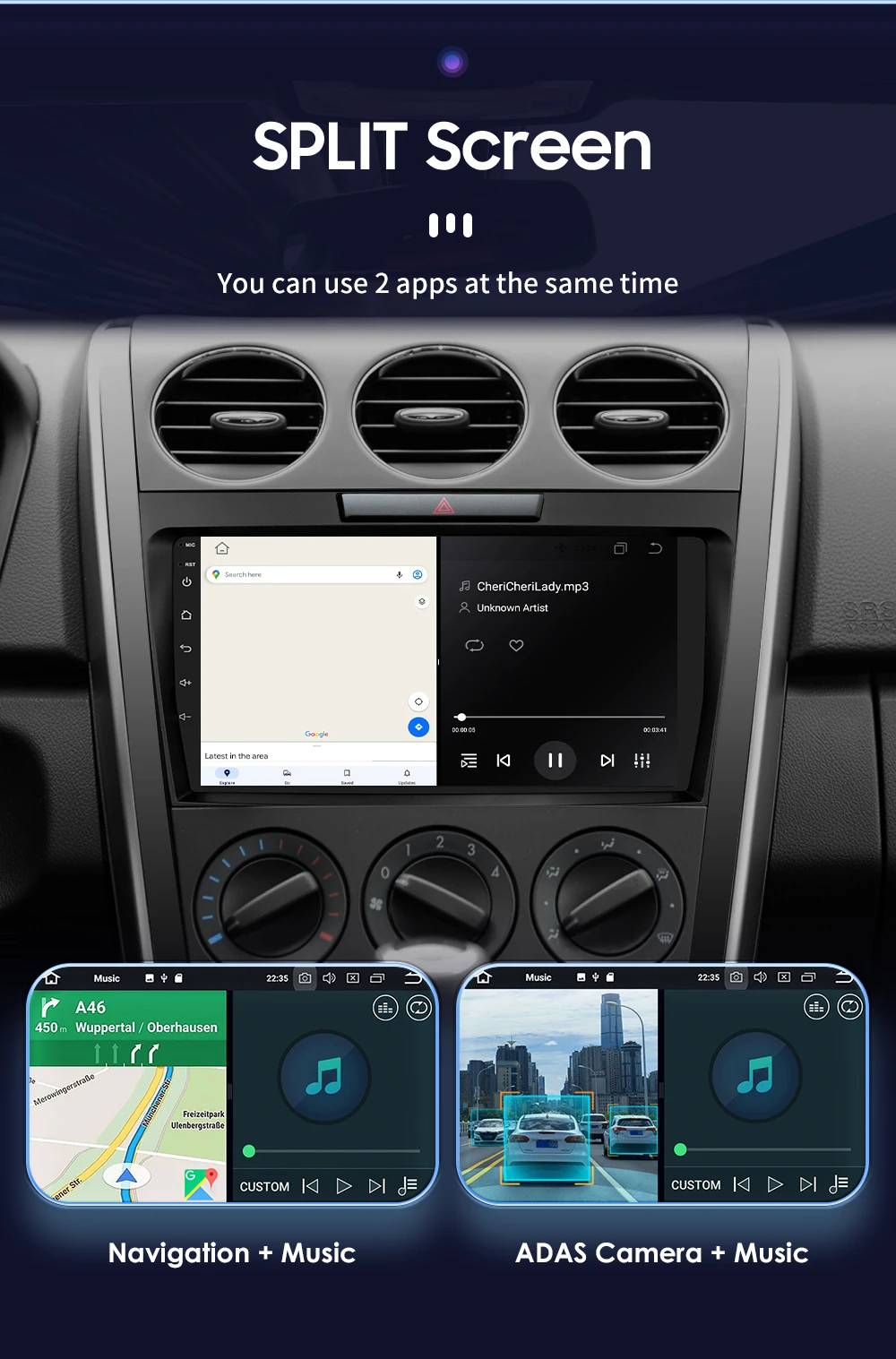 Hizpo 2 DIN Radio For Mazda Cx-7 CX7 2008-2015 Car Android Multimedia Player Autoradio Carplay GPS Stereo Head Unit 7862 8+128G