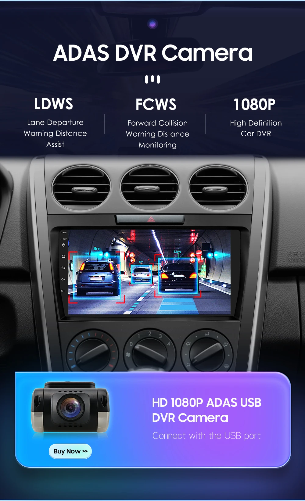 Hizpo 2 DIN Radio For Mazda Cx-7 CX7 2008-2015 Car Android Multimedia Player Autoradio Carplay GPS Stereo Head Unit 7862 8+128G
