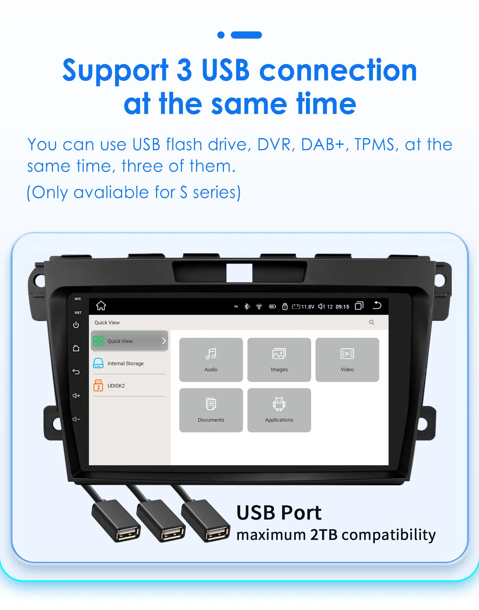 Hizpo 2 DIN Radio For Mazda Cx-7 CX7 2008-2015 Car Android Multimedia Player Autoradio Carplay GPS Stereo Head Unit 7862 8+128G