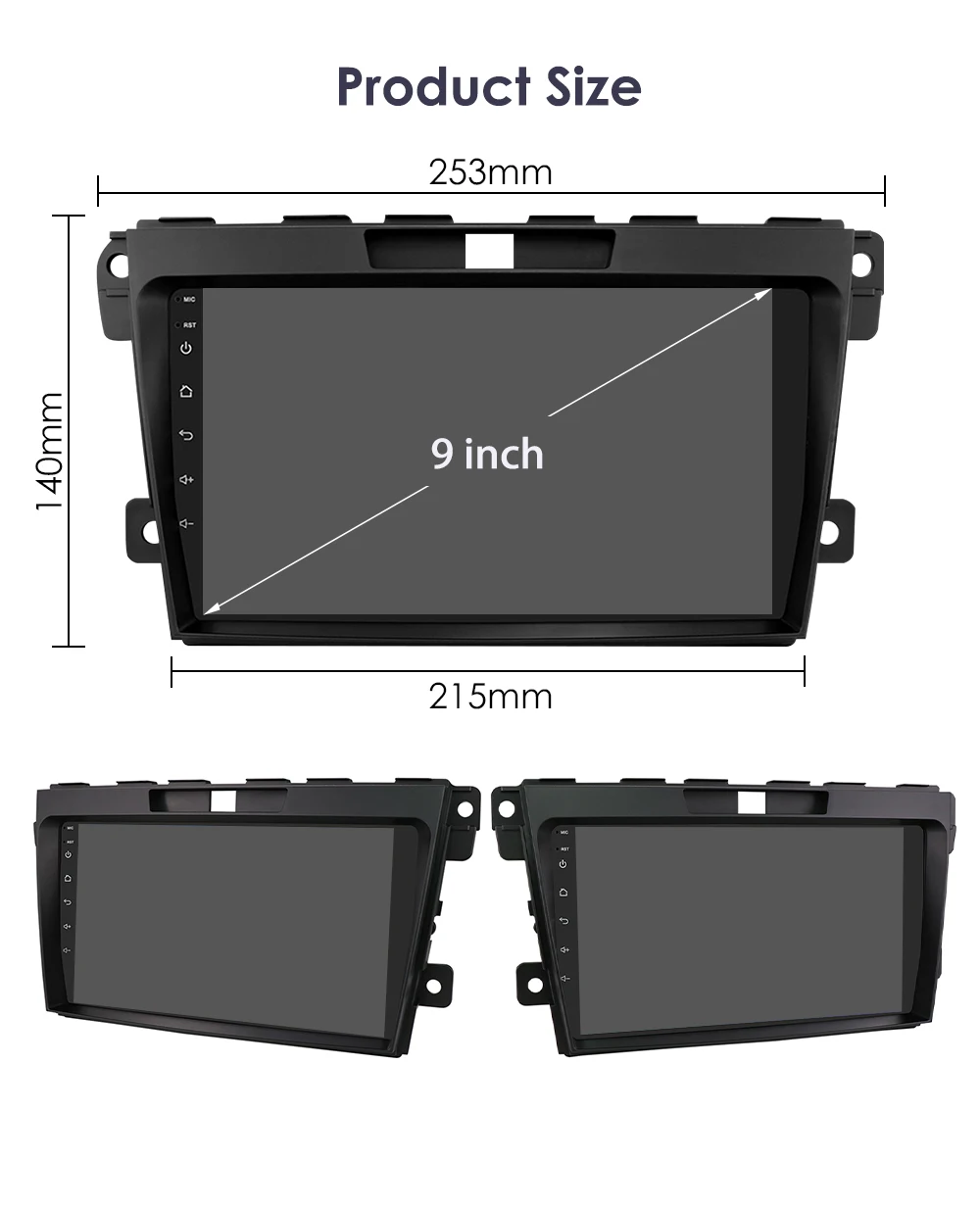 Hizpo 2 DIN Radio For Mazda Cx-7 CX7 2008-2015 Car Android Multimedia Player Autoradio Carplay GPS Stereo Head Unit 7862 8+128G