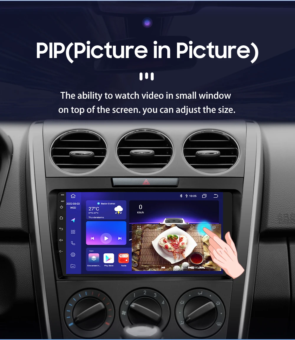 Hizpo 2 DIN Radio For Mazda Cx-7 CX7 2008-2015 Car Android Multimedia Player Autoradio Carplay GPS Stereo Head Unit 7862 8+128G