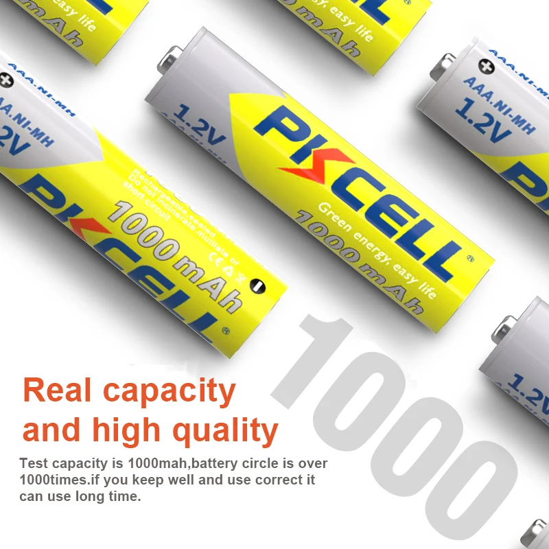 100PC 1000MAH AAA Ni-MH Rechargeable batteries 3A Battery 1.2V AAA and 25PC AA/AAA battery box For Flashlight Toy Camera clock