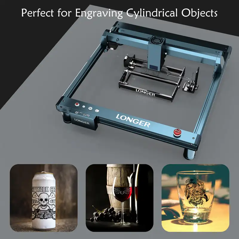 Rotary Roller Upgrade Kits For Laser Engraver Cutting Machine Engraving Cutting Cylindrical object