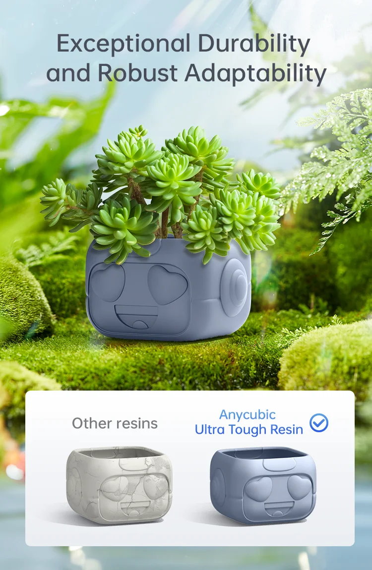 ANYCUBIC Tough Resin Ultra Strong Impact Resistance Flexible with Excellent Rebound Low-Odor For Photon Mono 2 LCD Printers