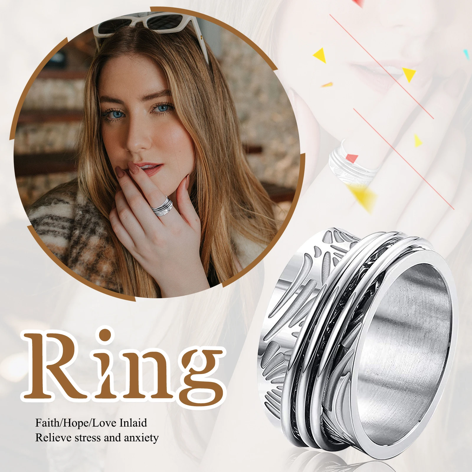 BONISKISS Stainless Steel Couple Rings Engraved Wedding Ring Hand Jewelry Superior Valentine's Day Engagement Anniversary Gift