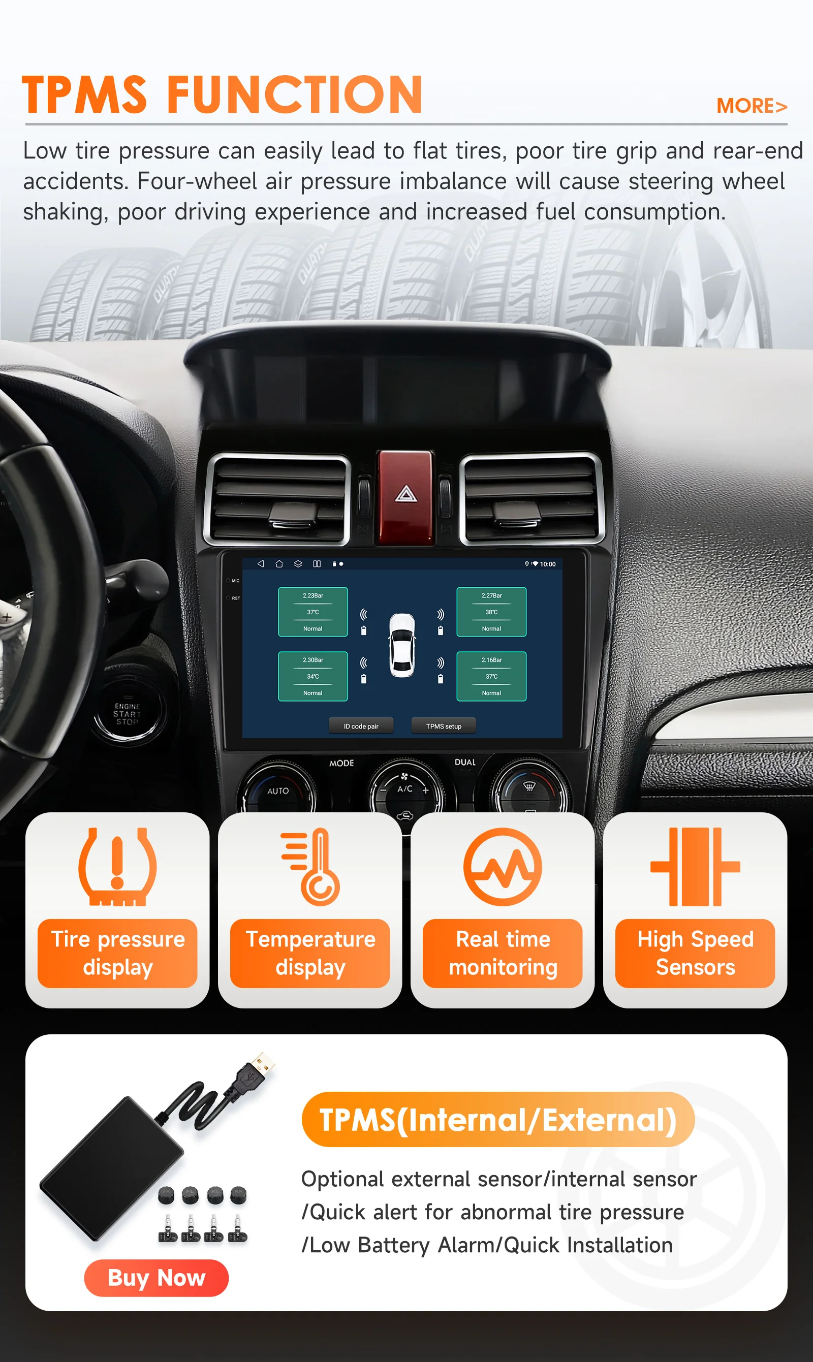 Hizpo Android 14 Radio For Subaru Forester WRX and STI XV Crosstrek Impreza 2015 2016 - 2018 Stereo Car GPS Player 2din Carplay
