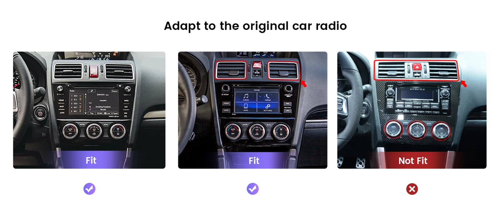 Hizpo Android 14 Radio For Subaru Forester WRX and STI XV Crosstrek Impreza 2015 2016 - 2018 Stereo Car GPS Player 2din Carplay