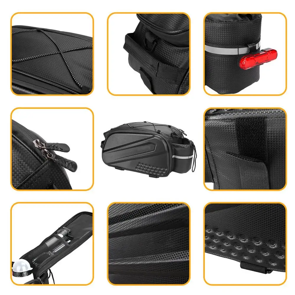 10L Bike Frame Bag Cycling Bag Bicycle Pouch Storage Organizer Water Bottle Holder Waterproof Bicycle Bag Bike Pack Frame Bag