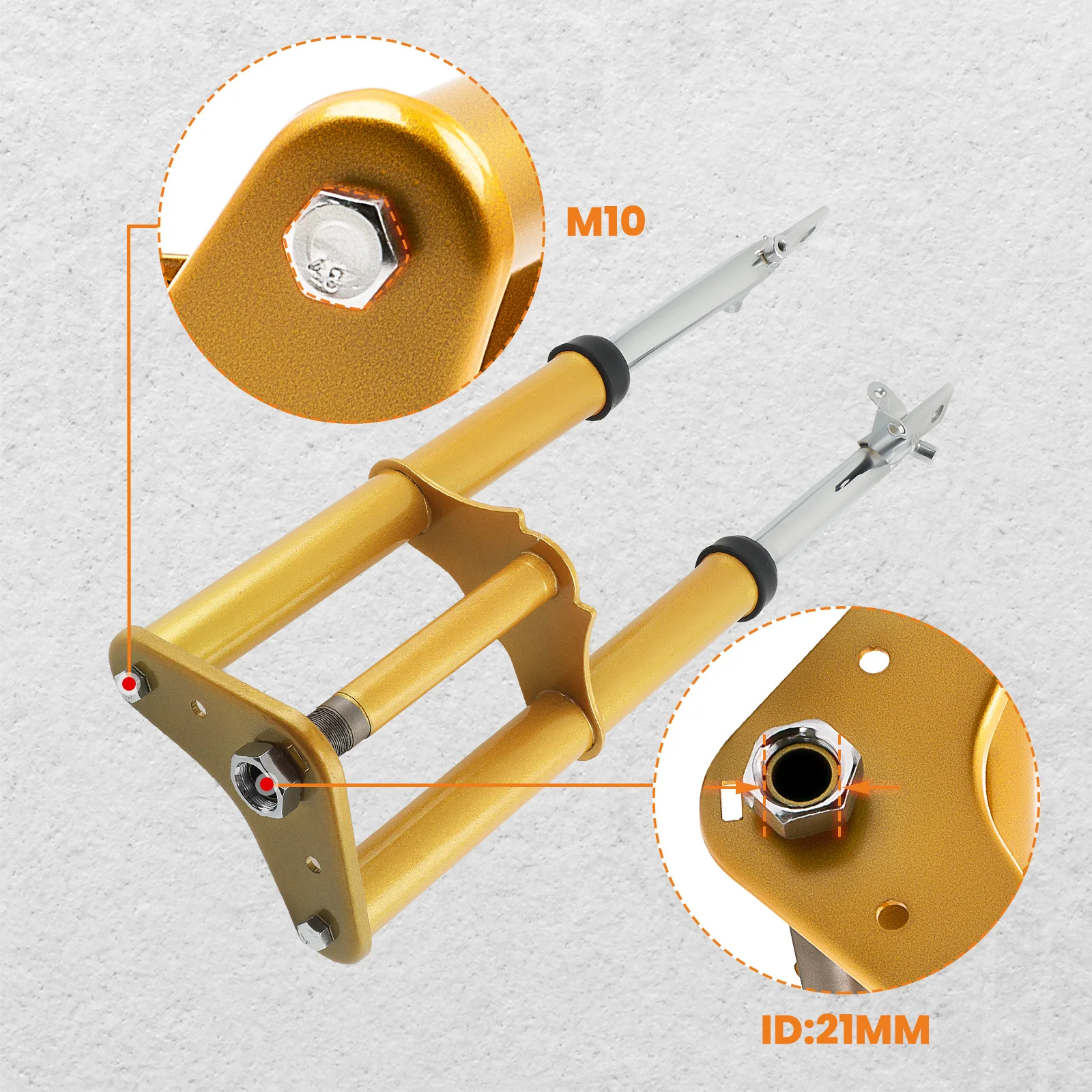 New Front Forks Shock Suspension Assembly for Honda 50 XR50 CRF50 2004-2014 for XR50 CRF50 50cc 70cc 90cc 110cc