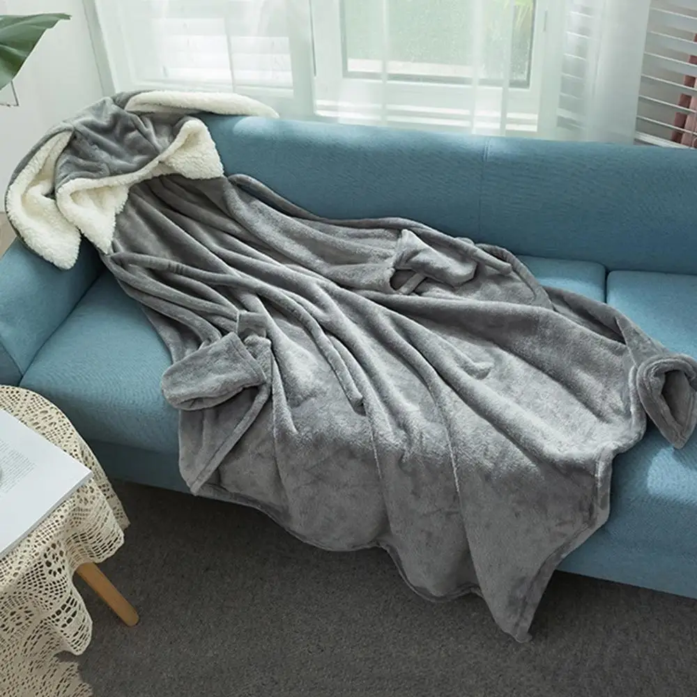 Blanket Hoodie For Women Bunny Ear Blanket Cloak Soft Breathable Bunny Ear Blanket Hooded Cloak For Women Birthday Gift