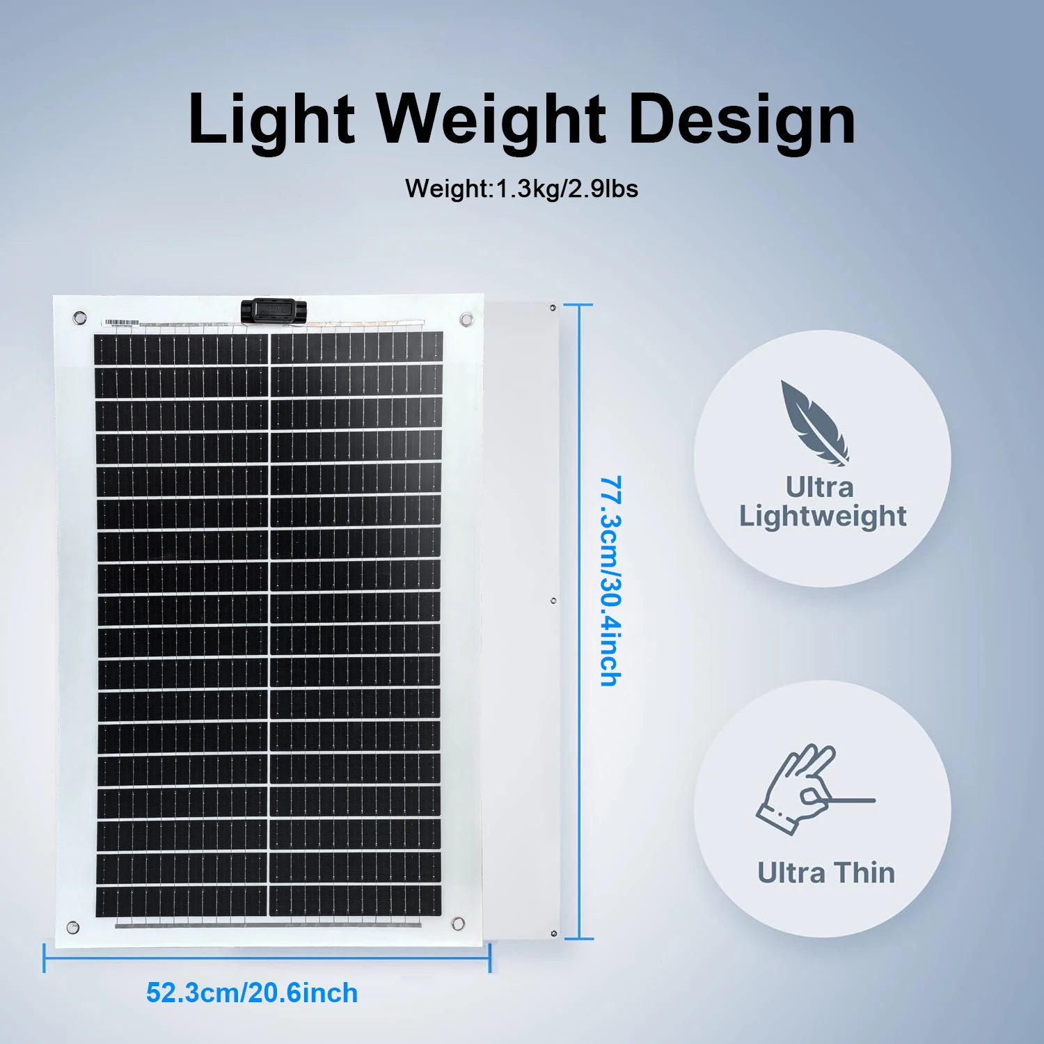 SMARAAD 100W 200W 18V Flexible Solar Panel Kit Waterproof High Efficiency DC Charging Line Controller Lightweight Free Sun Power