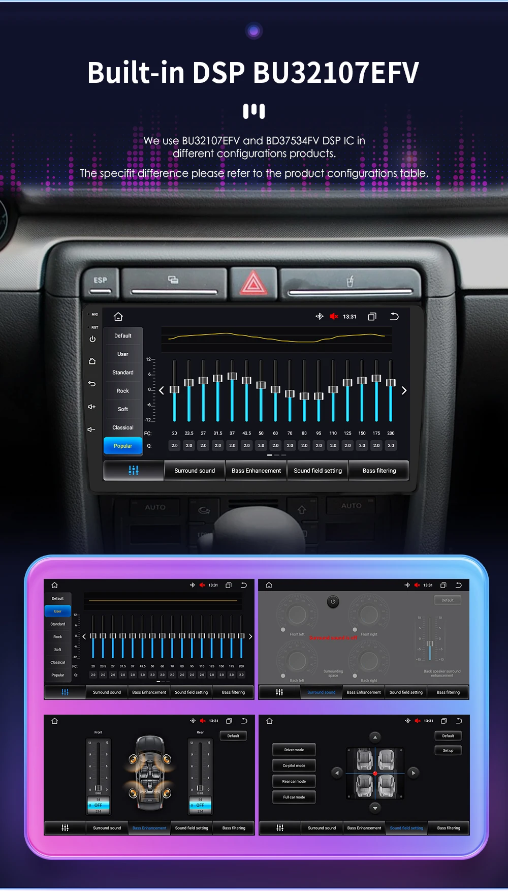 Hizpo AI Voice Radio For Audi A4 2000-2009 S4 B6 B7 RS4 Seat Exeo RS4 Car Multimedia GPS 2din Wireless CarPlay Android Auto 7862