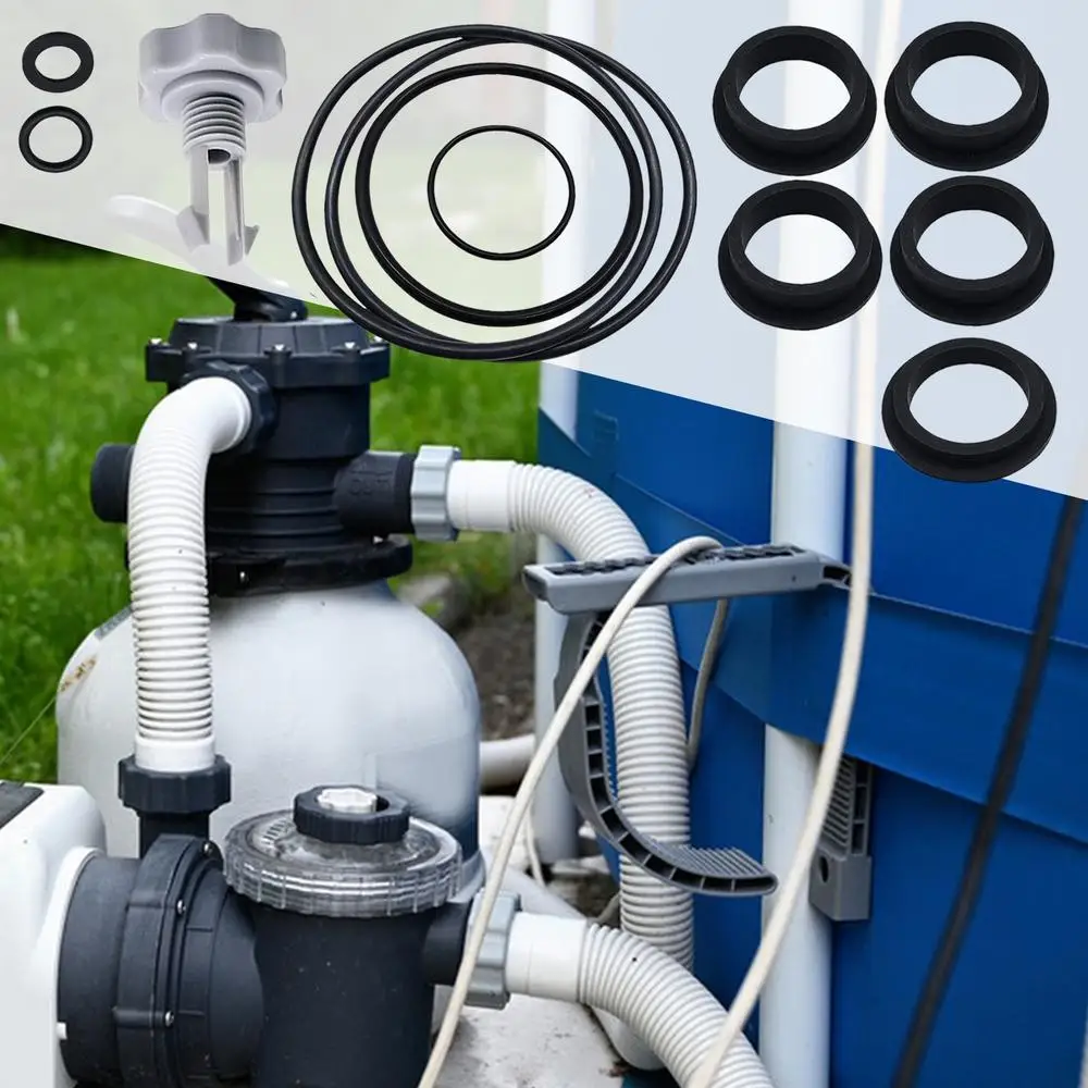 Sand Filter Parts 12-Piece Sand Filter Pump Replacement O-Ring Sand Filter Seal Gasket Parts Pool Filter Pump Repair Air Release