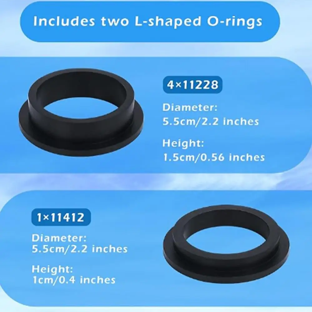 Sand Filter Parts 12-Piece Sand Filter Pump Replacement O-Ring Sand Filter Seal Gasket Parts Pool Filter Pump Repair Air Release