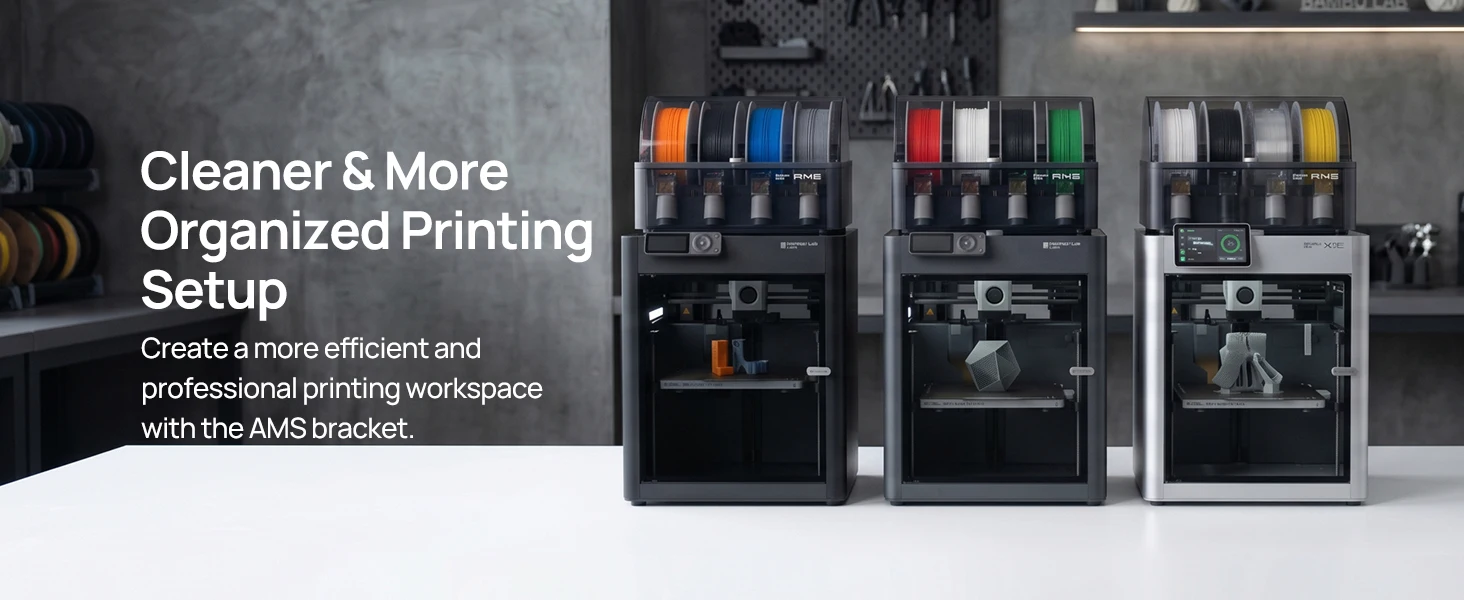 JAYO AMS Support Bracket for Bambu Lab Compatible X1 P1 Series - Maintenance Facilitator And Workspace Organizer