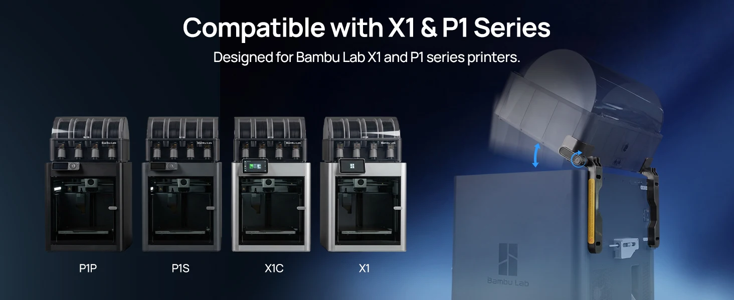 JAYO AMS Support Bracket for Bambu Lab Compatible X1 P1 Series - Maintenance Facilitator And Workspace Organizer