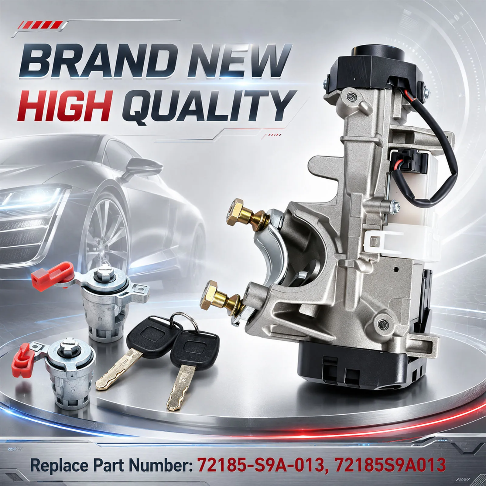 1 Set 72185-S9A-013 For Honda Car Ignition Switch Cylinder Door Lock LH RH With Keys For Honda CR-V Civic Element Auto Accessory