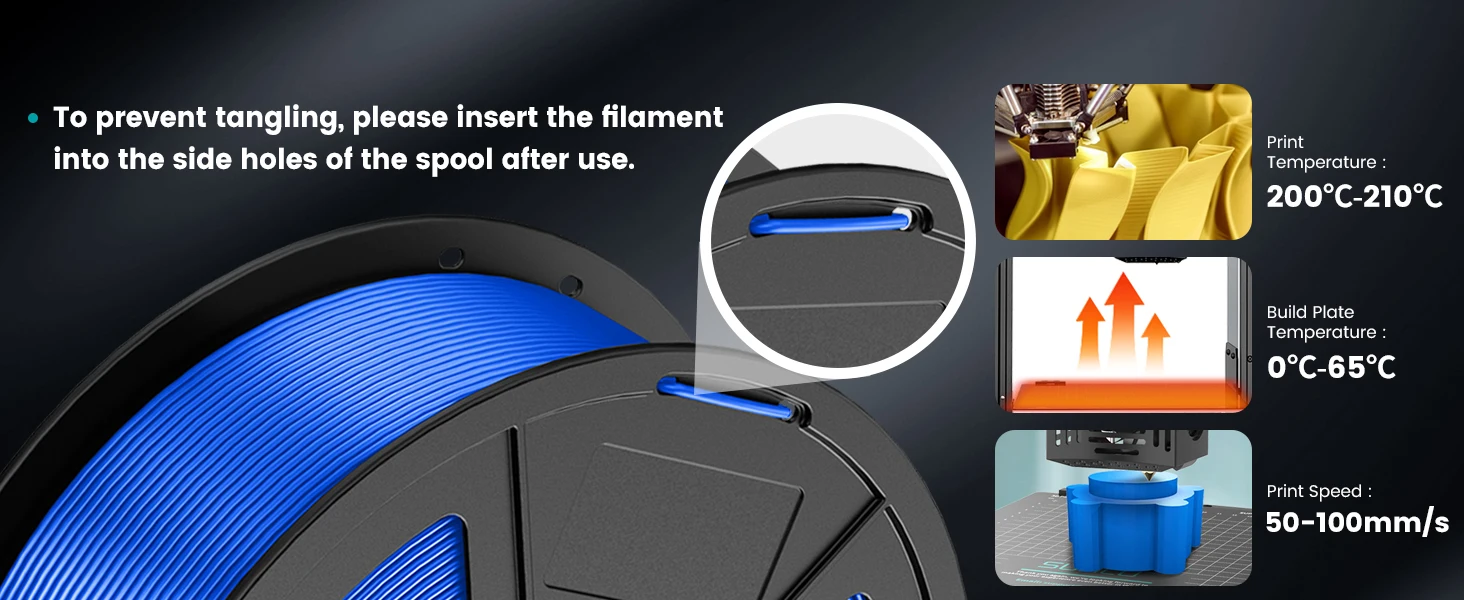 SUNLU 5KG 3D Filament PLA/PLA PLUS/PETG/ABS Filamnet 1.75mm 5Roll 1KG Neatly Wound 3D Printer Filament for 3D Printer