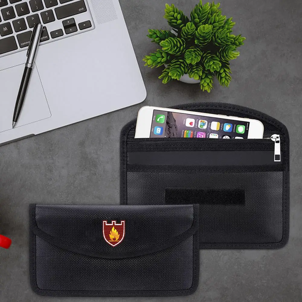 Fireproof Waterproof Document Envelope File Folder Cash Pouch Portable Fireproof Money Bag Safe Bag For Home