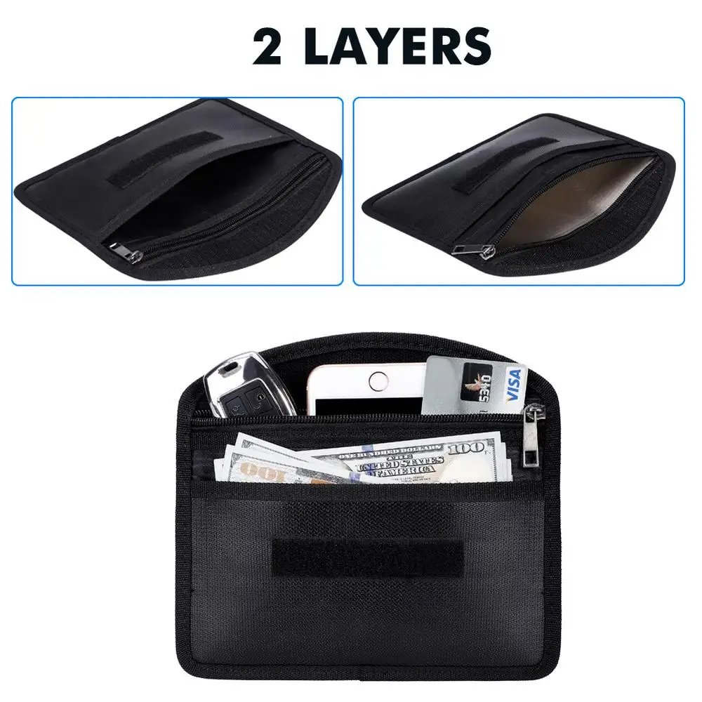 Fireproof Waterproof Document Envelope File Folder Cash Pouch Portable Fireproof Money Bag Safe Bag For Home