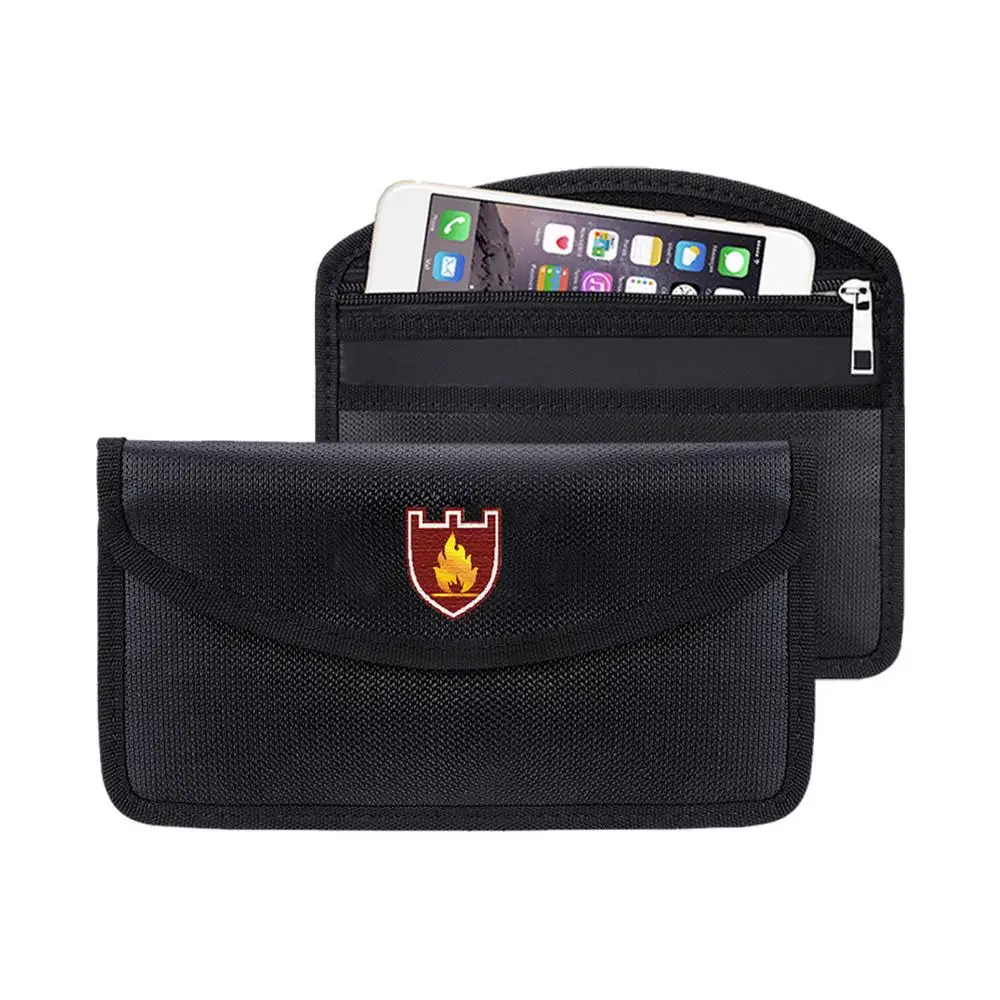 Fireproof Waterproof Document Envelope File Folder Cash Pouch Portable Fireproof Money Bag Safe Bag For Home