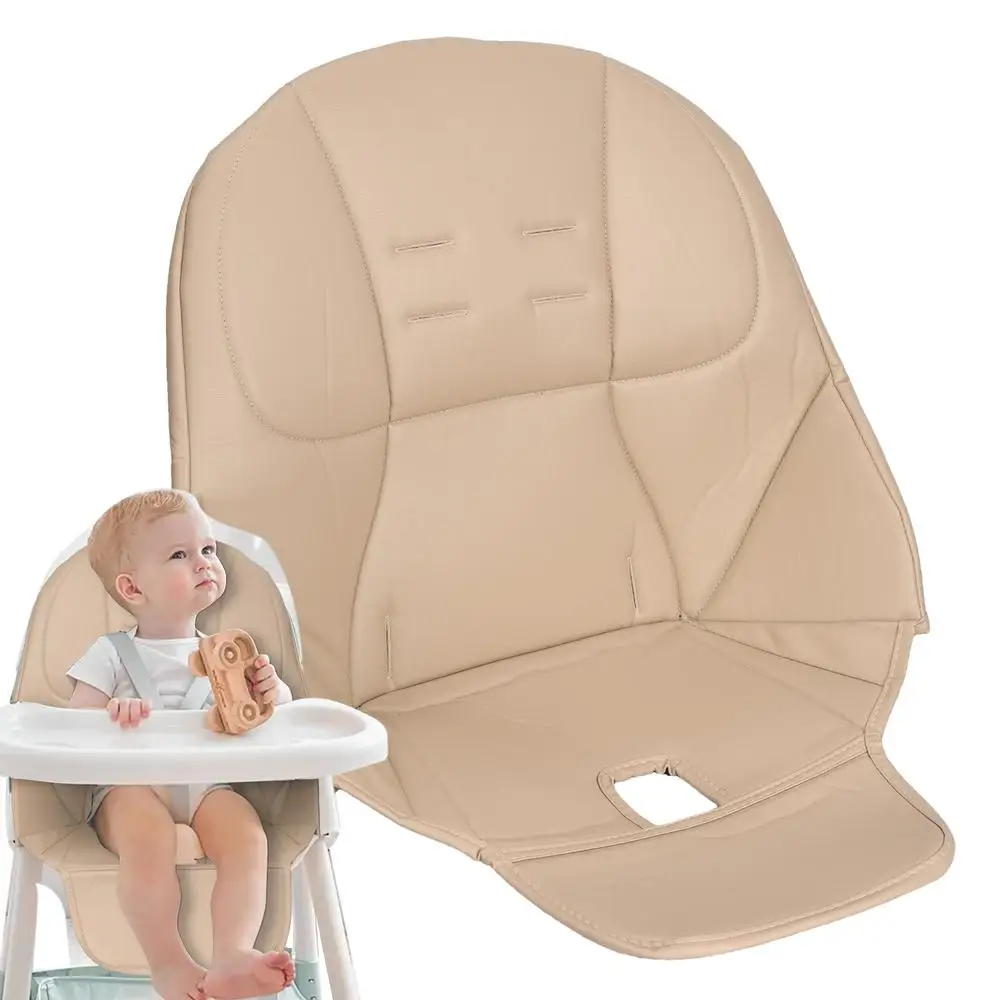 Dining Chair Cushion Kids Stay In Place Backing Seat Pad Cushion Leather Anti-Scratch Easy Clean Chair For Antilop High Chair