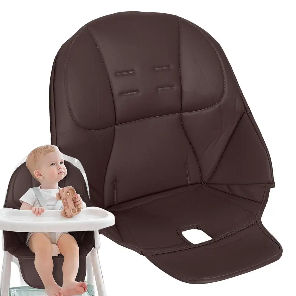 Dining Chair Cushion Kids Stay In Place Backing Seat Pad Cushion Leather Anti-Scratch Easy Clean Chair For Antilop High Chair