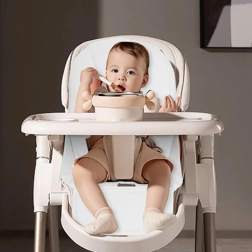 Dining Chair Cushion Kids Stay In Place Backing Seat Pad Cushion Leather Anti-Scratch Easy Clean Chair For Antilop High Chair