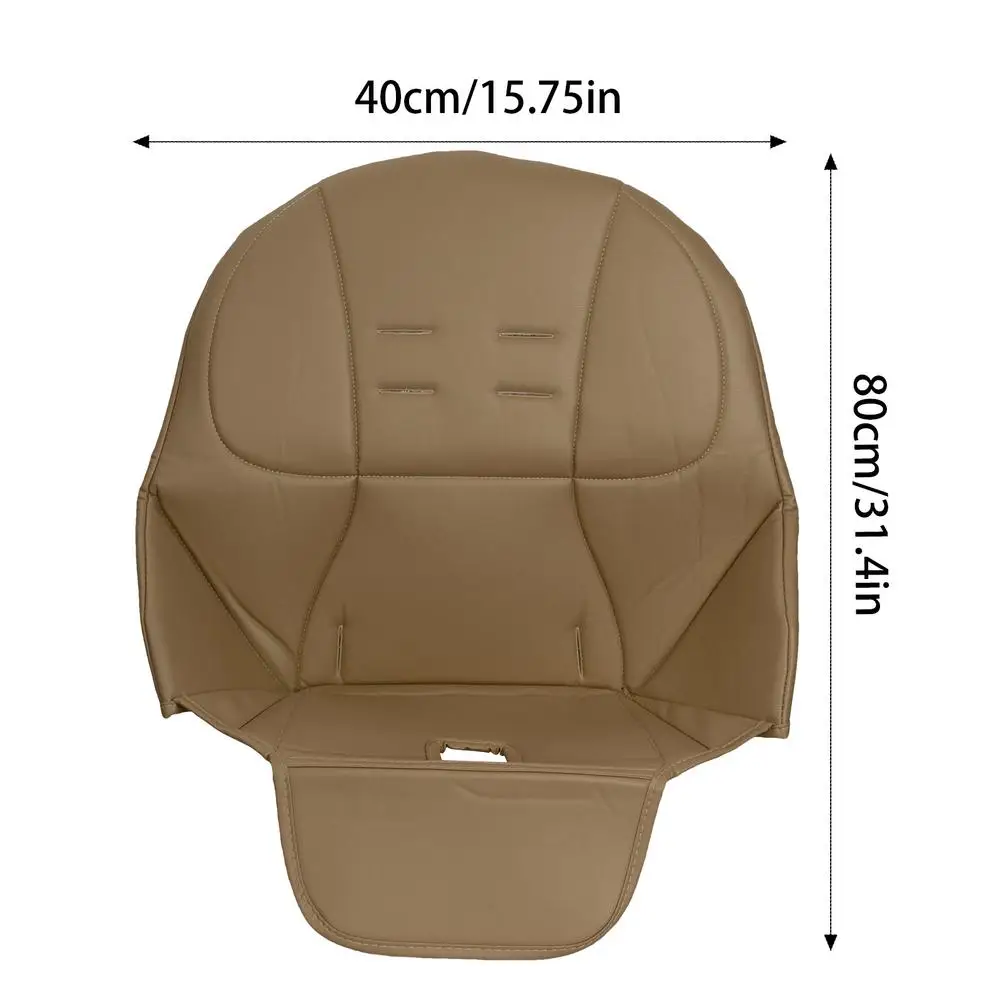 Dining Chair Cushion Kids Stay In Place Backing Seat Pad Cushion Leather Anti-Scratch Easy Clean Chair For Antilop High Chair