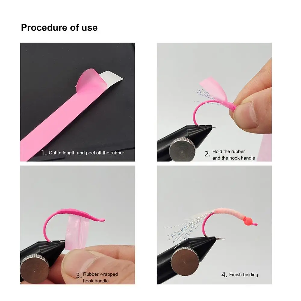 Fly Fishing Lure Tying Tool 16.4ft Fishing Lure Making Supplies Imitation Fish Skin Design Lure Making Fly Tying Materials Lure