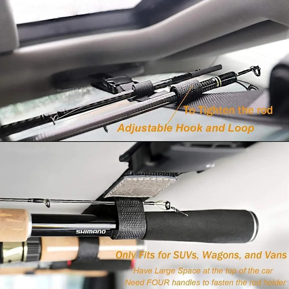 Fishing Pole Rack For Truck Fishing Pole Rack Roof Rack Fishing Pole Storage Organizer Car Rod Holder 5 Rod Capacity Car
