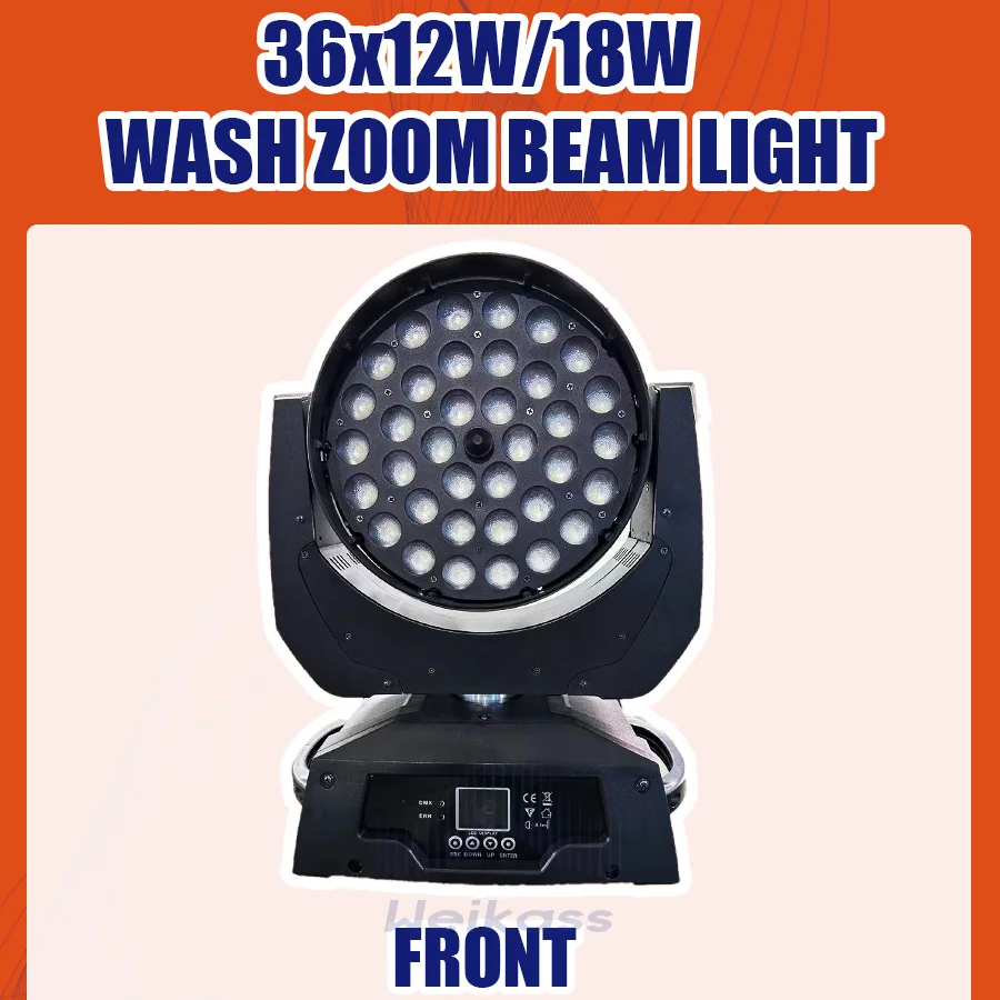 LED Lights Wash Zoom 36x18W RGBWA+UV 36x12W RGBW Moving Head Lighting With Flycase For Professional DJ Equipment
