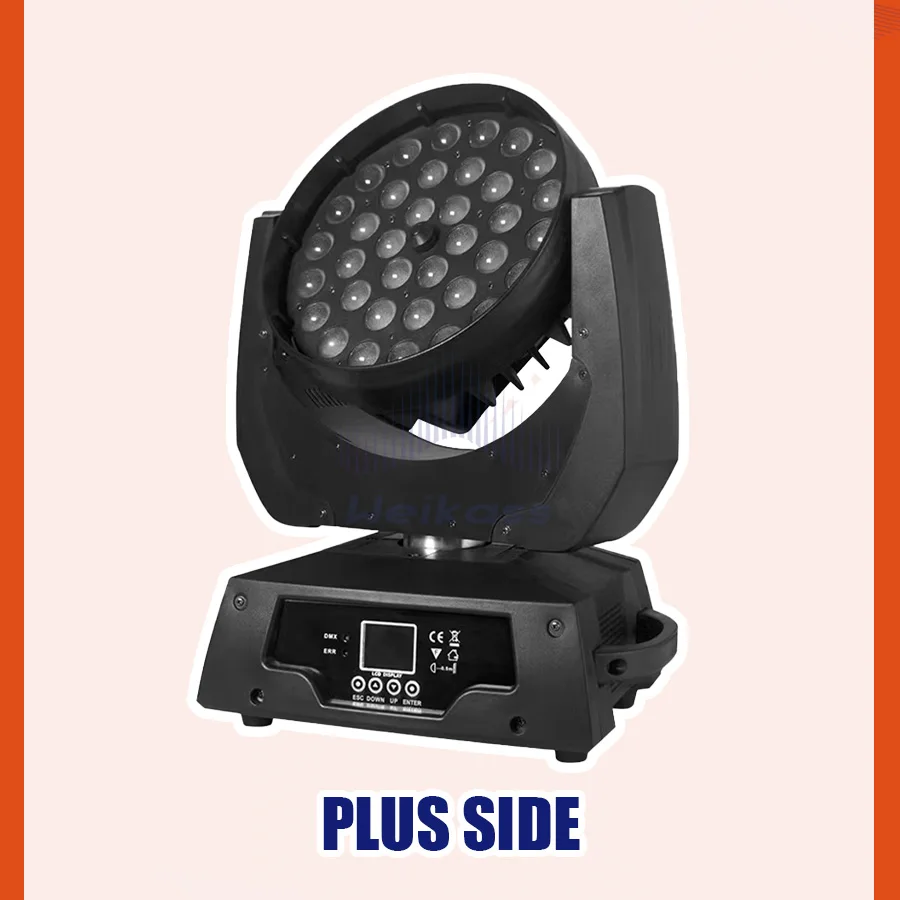 LED Lights Wash Zoom 36x18W RGBWA+UV 36x12W RGBW Moving Head Lighting With Flycase For Professional DJ Equipment