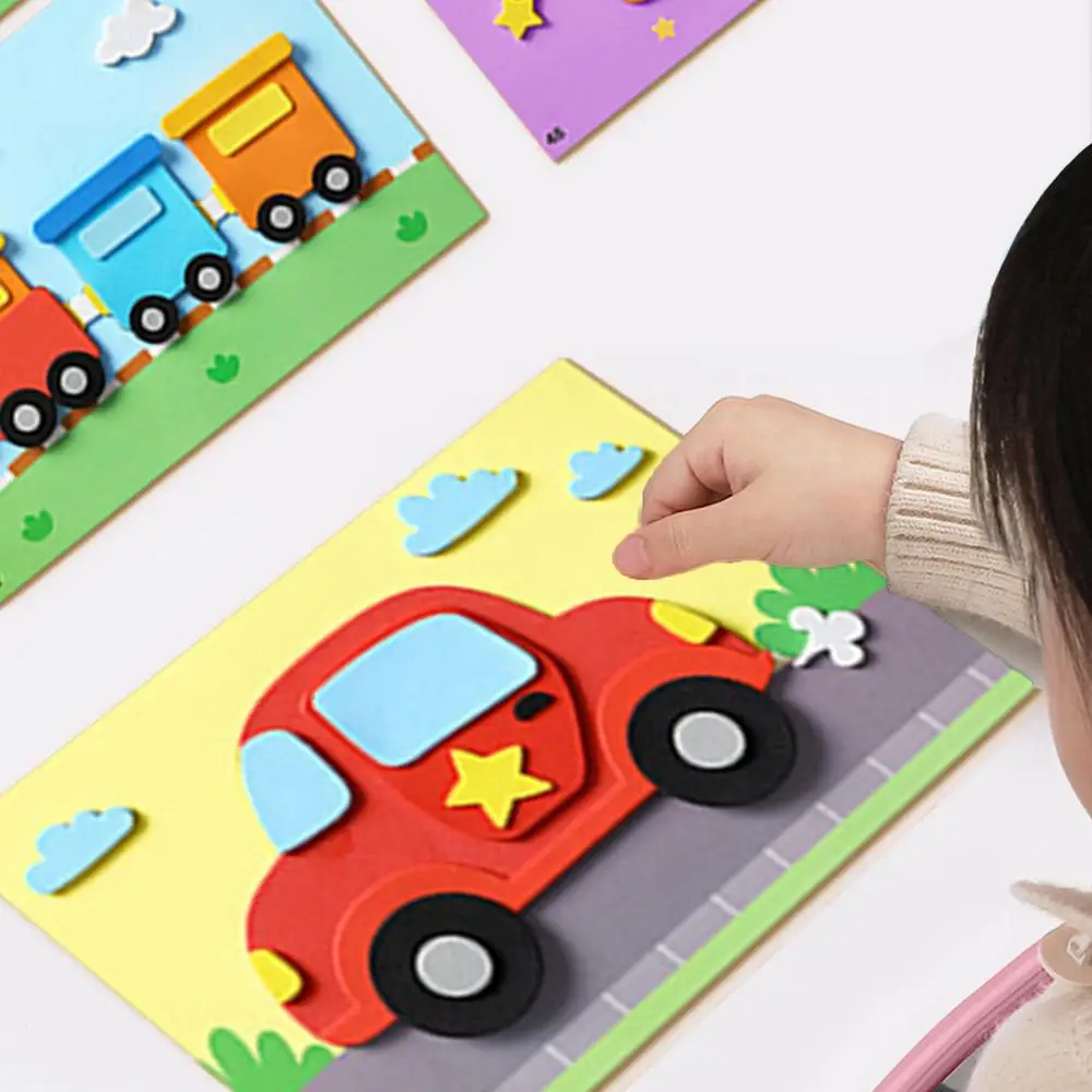 3D EVA Foam Sticker Toddler Kids Art Craft Kits Interactive Handmade Crafts Learning Toy For Kids Kindergarten Education