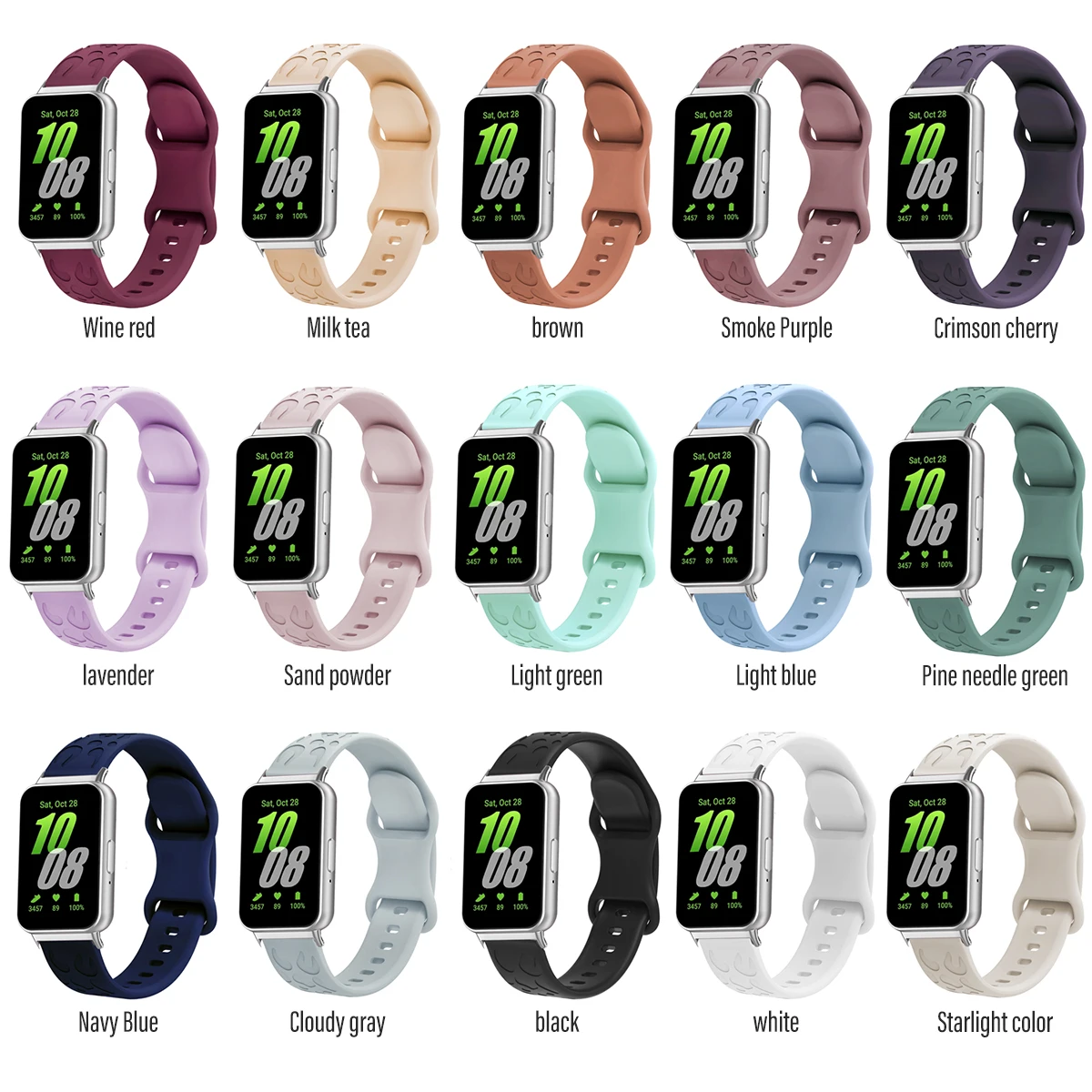 Strap For Samsung Galaxy Fit3 Silicone Bracelet Wristband For Samsung Galaxy Fit 3 Sports Watch Replacement Strap Accessories