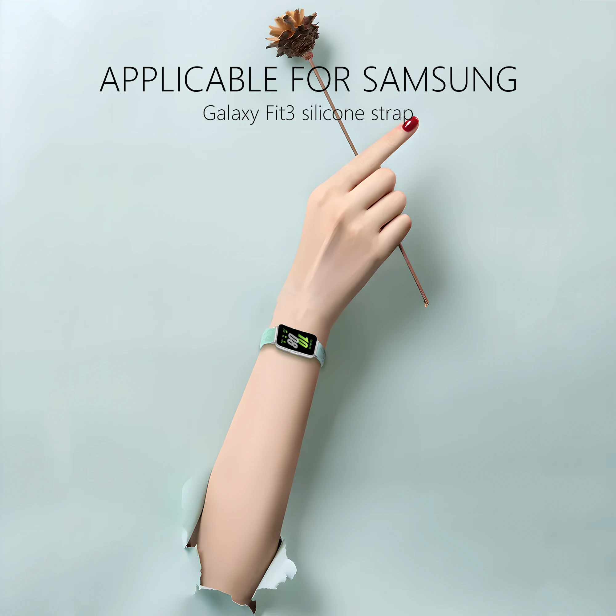 Strap For Samsung Galaxy Fit3 Silicone Bracelet Wristband For Samsung Galaxy Fit 3 Sports Watch Replacement Strap Accessories
