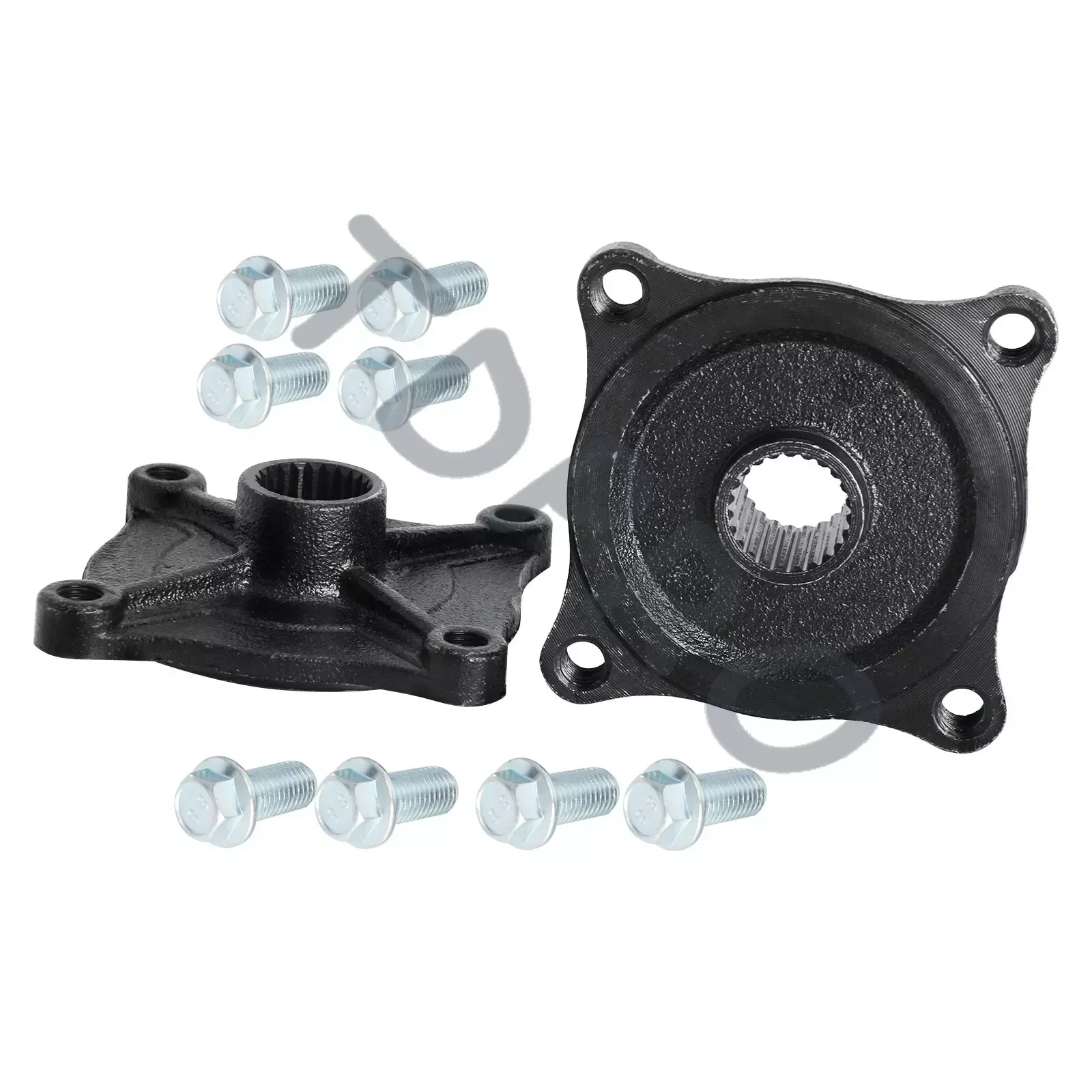 TDRPO Rear Wheel Hubs Pair 23T 4 Stud Hub Rear Axle Wheel Hub Flange 110mm W/ Bolts Go Kart ATV Quad Buggy Accessories