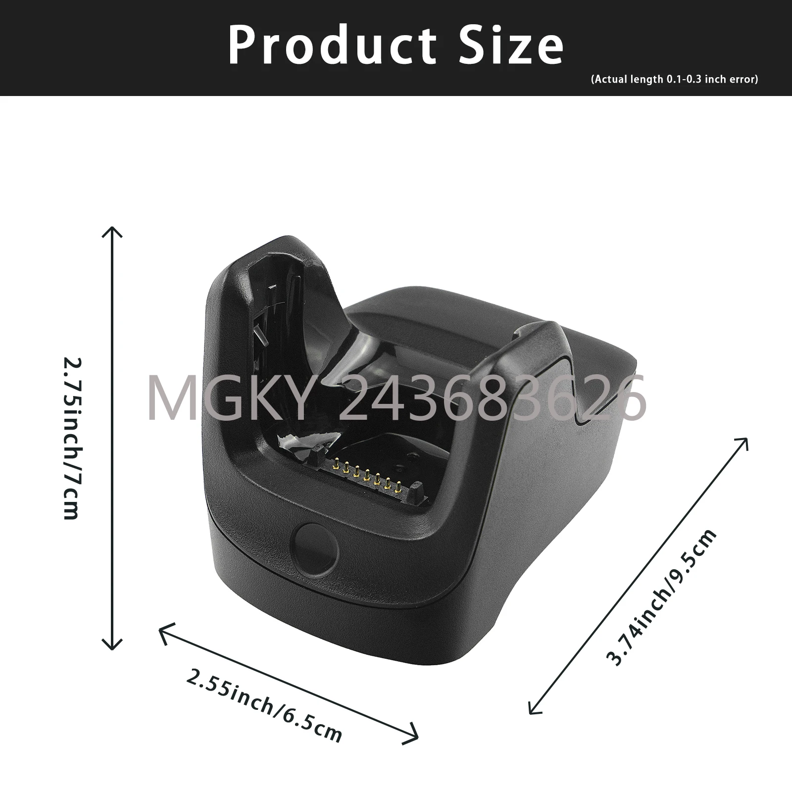 1-Slot Charger Cradle + Adapter CRD2100-1000UR For Motorola Symbol MC2100 MC2180
