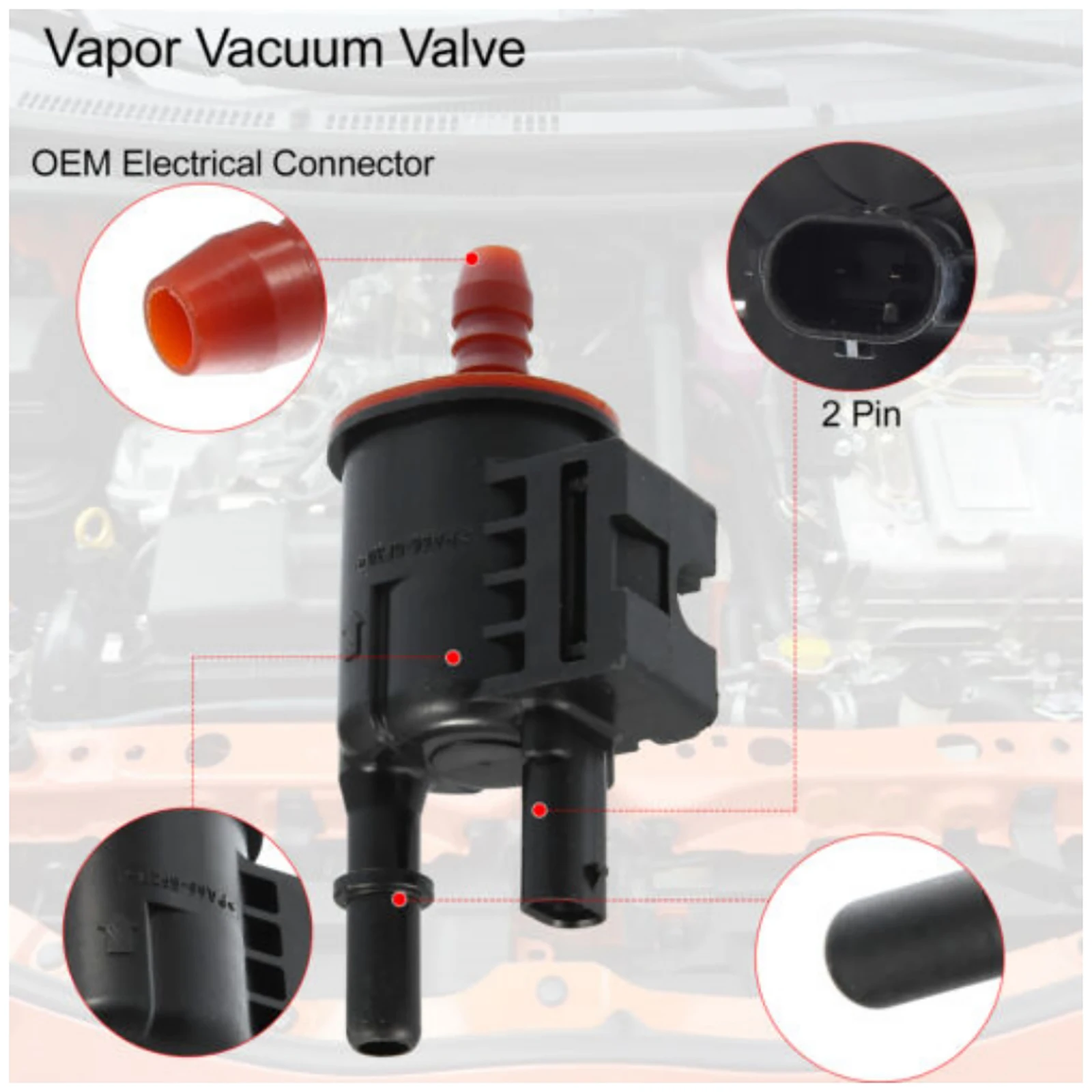 Vapor Canister Purge Solenoid 04627182AA For Jeep Cherokee Compass Renegade For Fiat 500X 500 500L For Dodge Dart Car Accessory