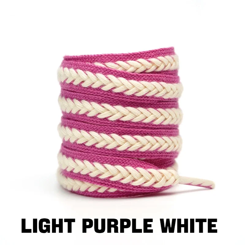 1Pair Sneakers Flat Shoelace Fashion Wheat Shoelaces 1.5cm Widen Brand Cotton Laces for Shoes 100/120/140/160CM Shoestrings